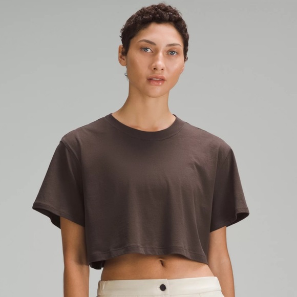 lululemon all yours cropped tee 🤎 - Picture 1 of 2